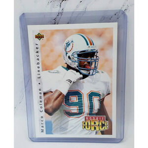 1992 Upper Deck Rooke Force #405 Marco Coleman Miami Dolphins